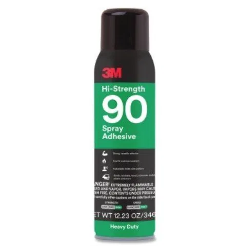 86235 – 3M Adhesive, Use To Bond Laminate/ Wood/ Concrete/ Metal/ Plastic One 12.23 Ounce Aerosol Can